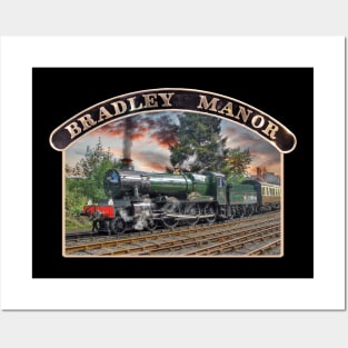 GWR Bradley Manor and Nameplate Posters and Art
